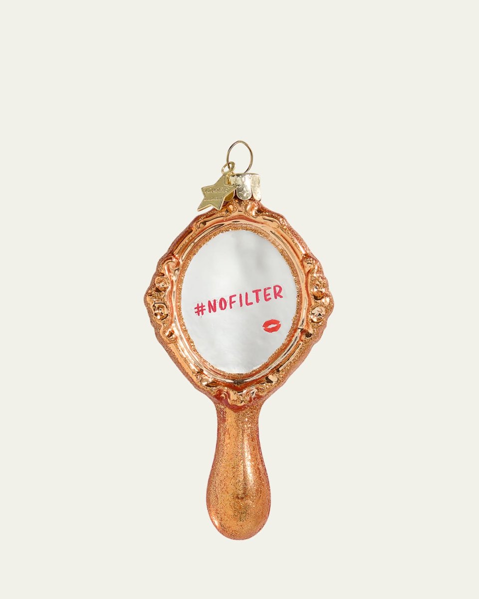 No Filter Hand Mirror Christmas Ornament